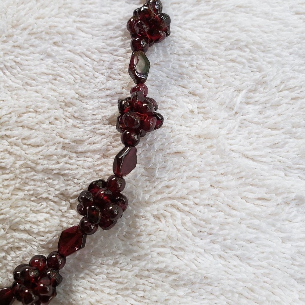 Ruby Cluster Necklace - Picture 4 of 5
